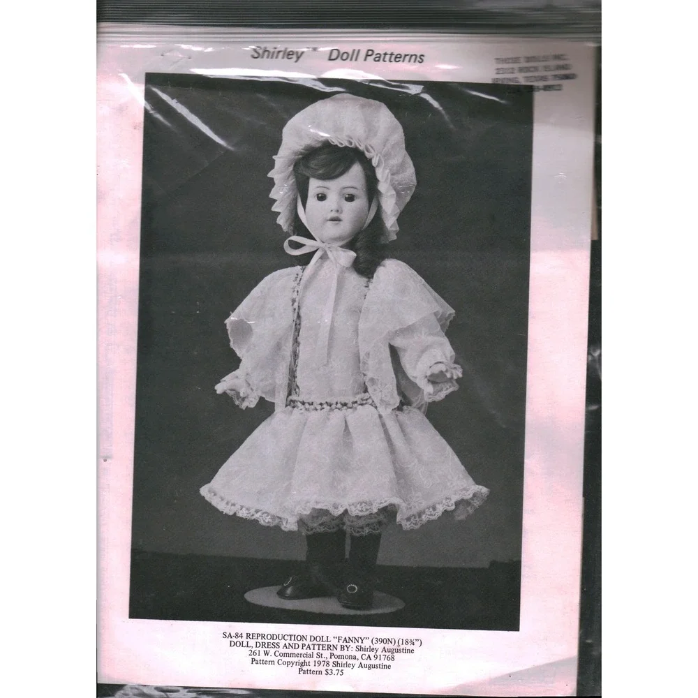 Shirley Augustine Fanny 390N Doll Pattern SA-84 Reproduction 18.25